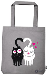 BOLSA DE TELA DE LA COMPRA ED GATOS LOVE | MOSES